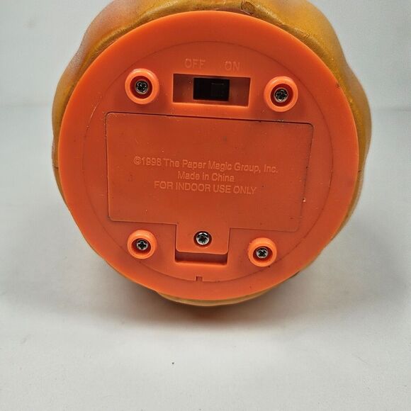 3 Stacked Foam Pumpkins Halloween Jack O Lanterns 1998 Vintage NON WORKING - Picture 15 of 16